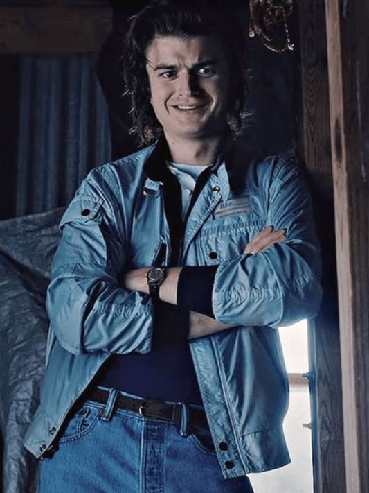 Stranger Things Steve Harrington Blue Bomber Jacket