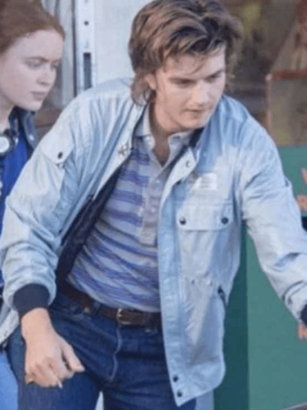 Stranger Things Steve Harrington Blue Bomber Jacket