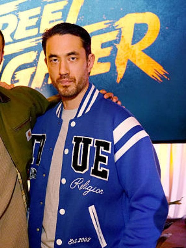 Street Fighter Launch Party Andrew Koji Varsity Jacket