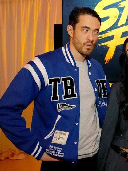 Street Fighter Launch Party Andrew Koji Varsity Jacket