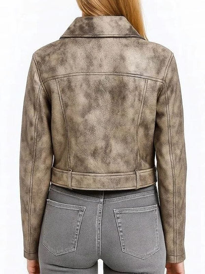 Subteran Irina Artenii Distressed Leather Jacket
