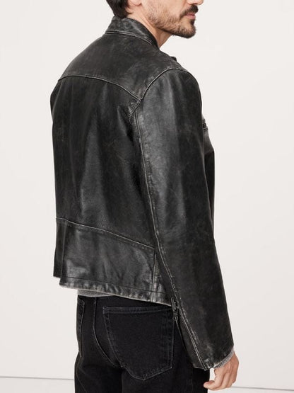 Sullivans Crossing S03 Cal Jones Leather Jacket Black