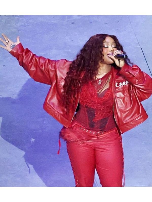 Super Bowl Halftime Show 2025 Sza Leather Jacket