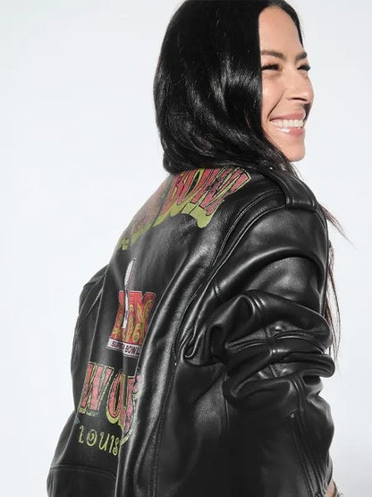 Super Bowl LIX Tabitha Oversized Moto Jacket Super Bowl LIX Tabitha Oversized Moto Jacket