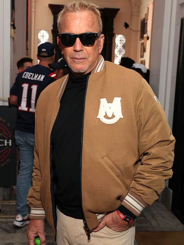 Super Bowl LX Brunch Kevin Costner Varsity Jacket