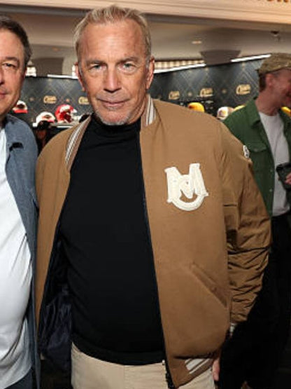 Super Bowl LX Brunch Kevin Costner Varsity Jacket