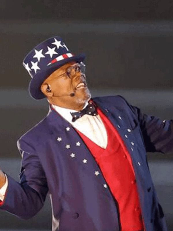 Super Bowl Show 2025 Samuel l Jackson Trench Coat