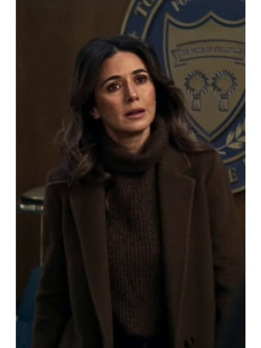 Superman and Lois S04 Lana Lang Cushing Brown Coat