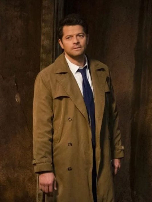 Supernatural Misha Collins Brown Trench Coat