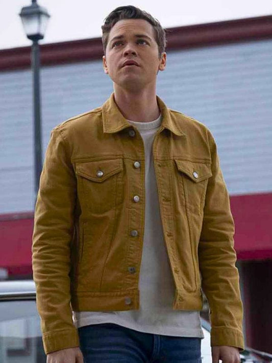 Supernatural S15 Alexander Calvert Yellow Jacket