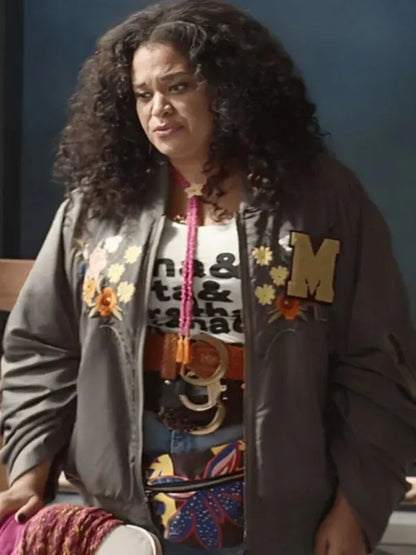 Survival Of The Thickest Mavis Beaumont Floral Bomber Jacket
