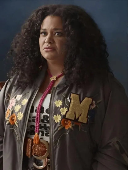 Survival Of The Thickest Mavis Beaumont Floral Bomber Jacket