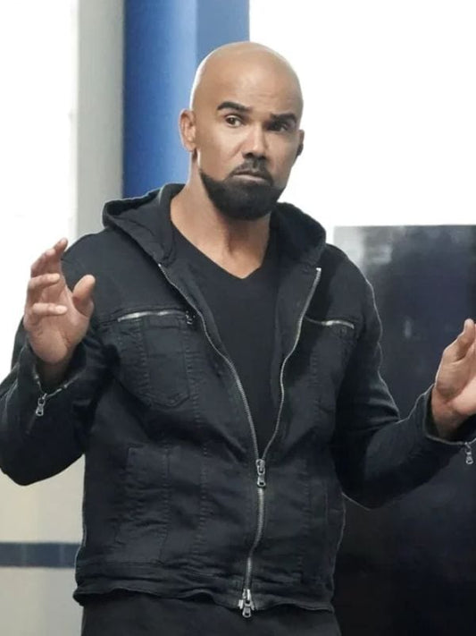 SWAT S08 Shemar Moore Black Hooded Jacket