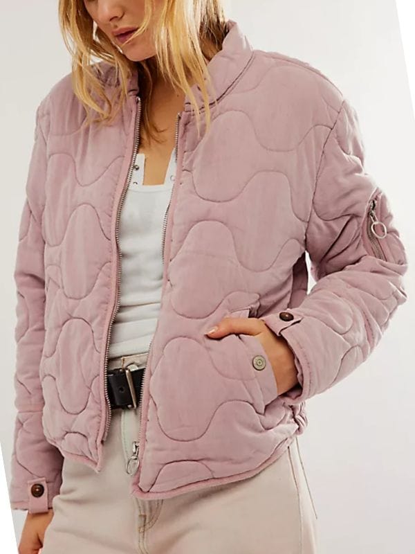 Sweet Magnolias S04 Maddie Townsend Quilted Jacket Sweet Magnolias S04 Maddie Townsend Quilted Jacket Pink