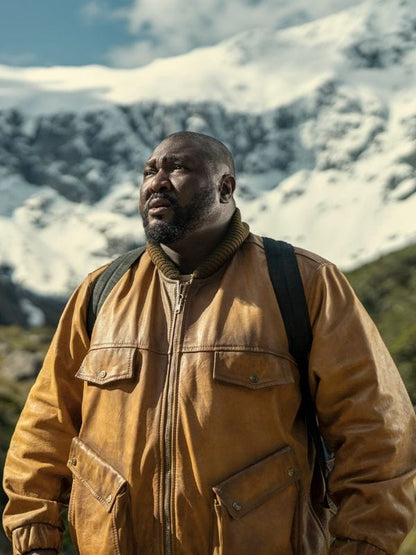 Nonso Anozie Sweet Tooth S02 Tommy Jepperd Bomber Leather Jacket