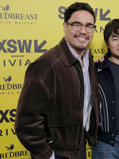 SXSW 2026 Randall Park Corduroy Jacket Brown