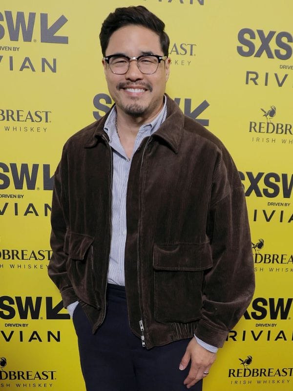 SXSW 2026 Randall Park Corduroy Jacket Brown