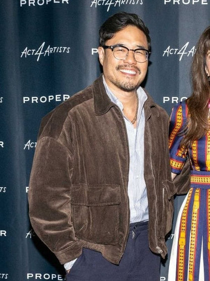 SXSW 2026 Randall Park Corduroy Jacket Brown