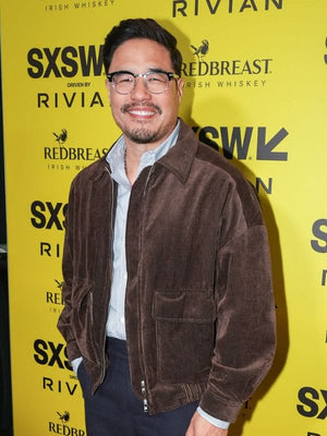 SXSW 2026 Randall Park Corduroy Jacket Brown