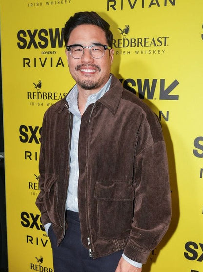 SXSW 2026 Randall Park Corduroy Jacket Brown