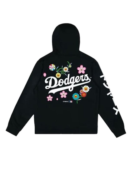Takashi Murakami Dodgers Hoodie | Dodgers Floral Black Hoodie 