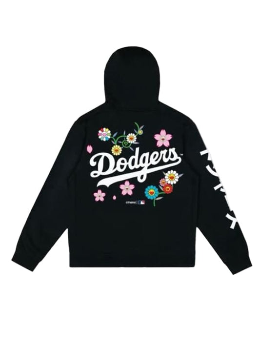 Takashi Murakami Dodgers Hoodie | Dodgers Floral Black Hoodie 