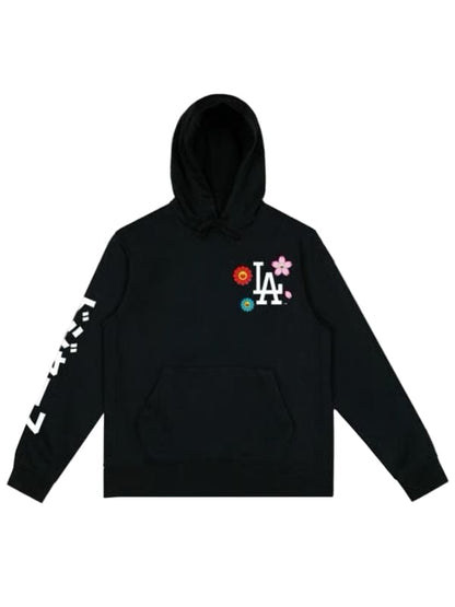 Takashi Murakami Dodgers Hoodie | Dodgers Floral Black Hoodie 