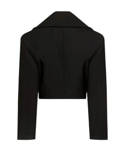 Taylor Swift Gemstone Button Cropped Peacoat Black