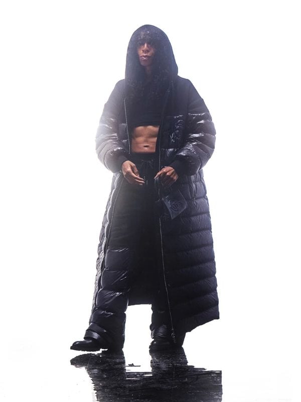 Telfar Puffer Jacket Coat Black