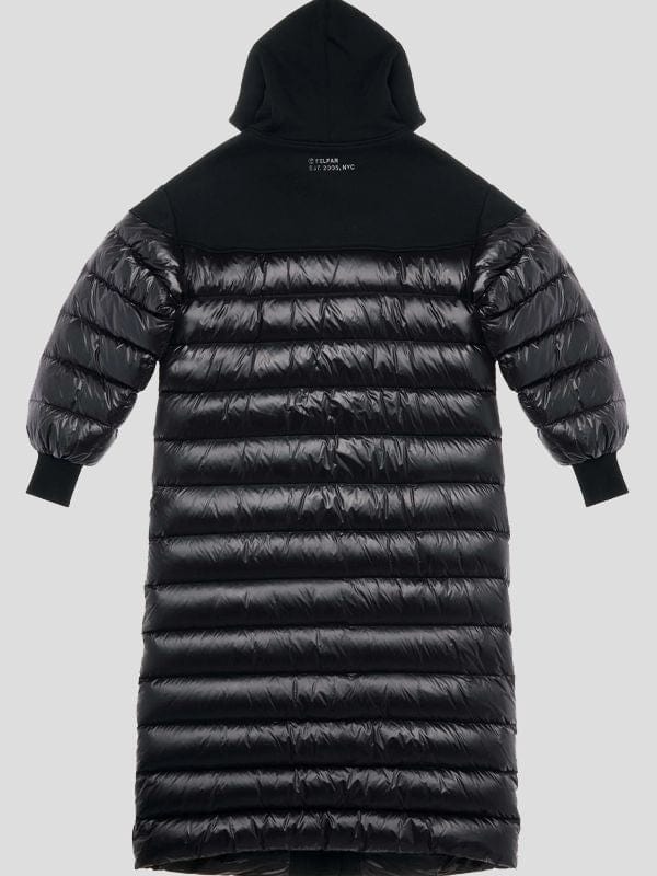 Telfar Puffer Jacket Coat Black