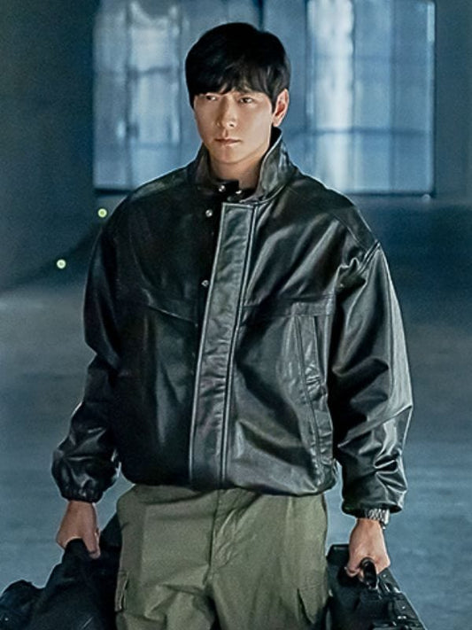 Tempest S01 Gang Dong-won Black Leather Jacket