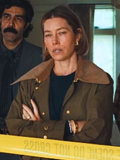 The Better Sister S01 Jessica Biel Green Jacket The Better Sister S01 Jessica Biel Green Jacket