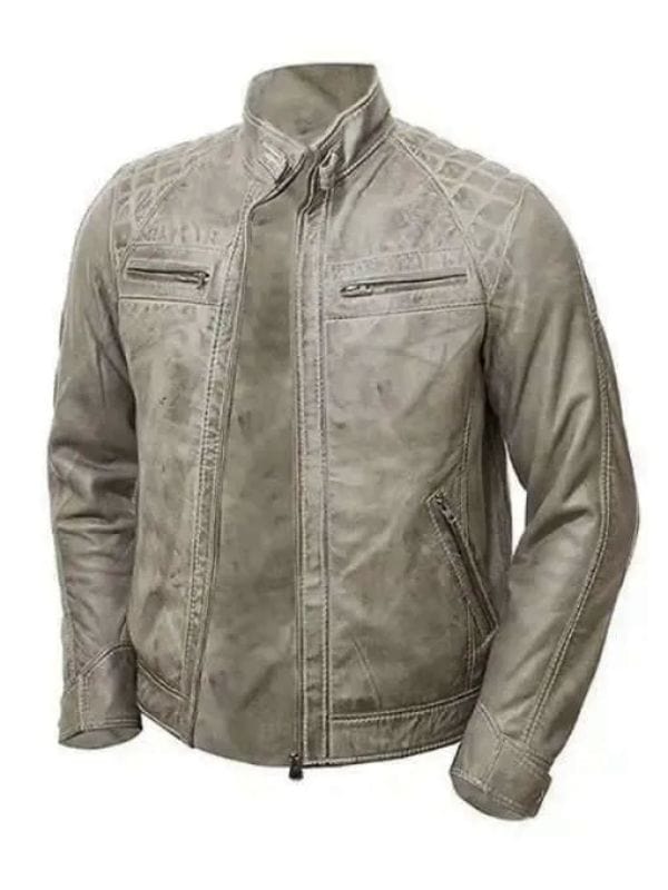 The Bikeriders Tom Hardy Quilted Leather Jacket