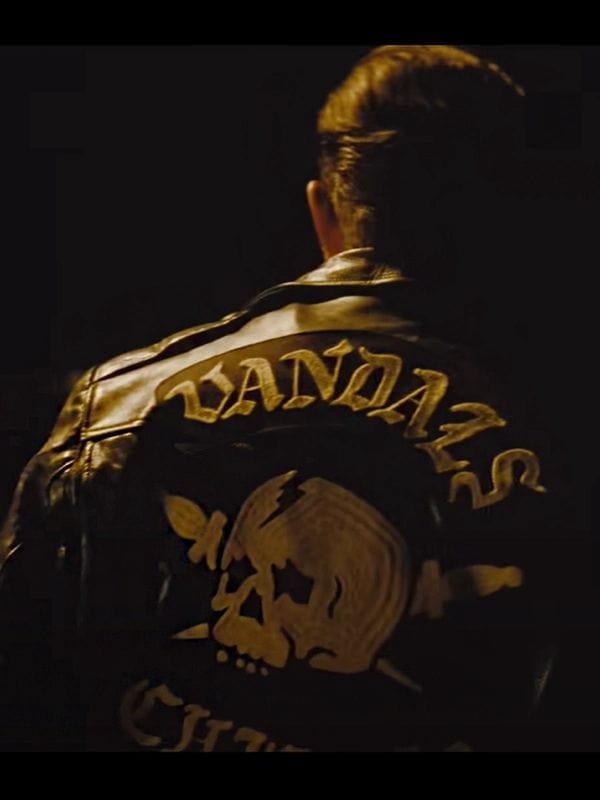 The Bikeriders Tom Hardy Vandals Chicago Leather Jacket The Bikeriders Tom Hardy Vandals Chicago Leather Jacket