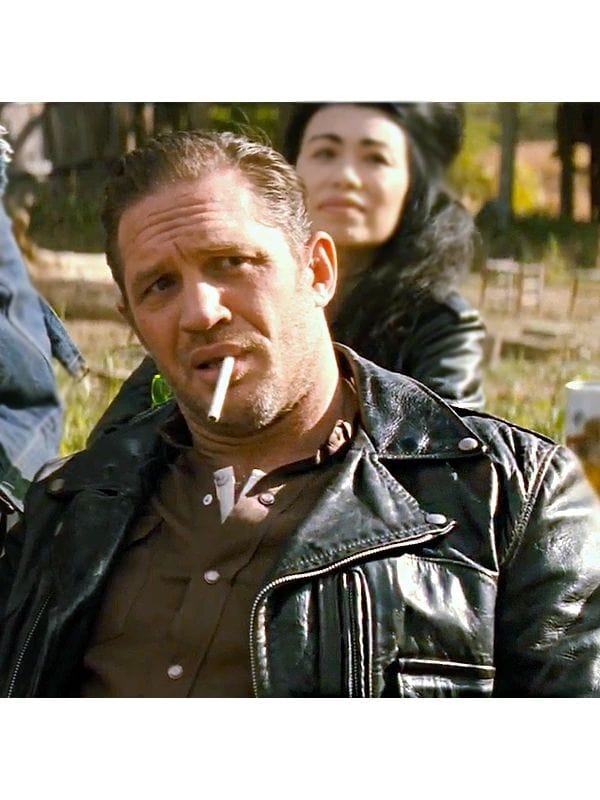 The Bikeriders Tom Hardy Vandals Chicago Leather Jacket The Bikeriders Tom Hardy Vandals Chicago Leather Jacket