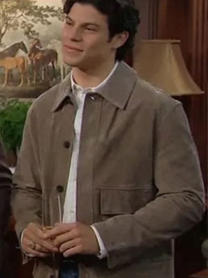 The Bold and the Beautiful RJ’s Brown Suede Jacket