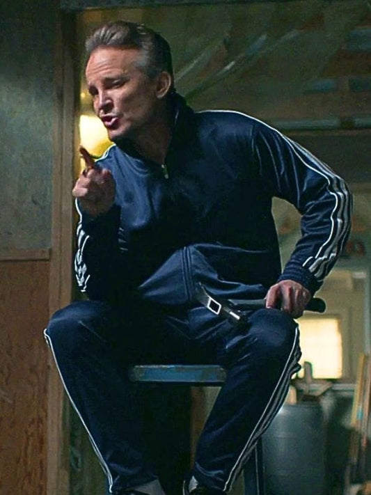 The Bondsman S01 Damon Herriman Navy Blue Tracksuit