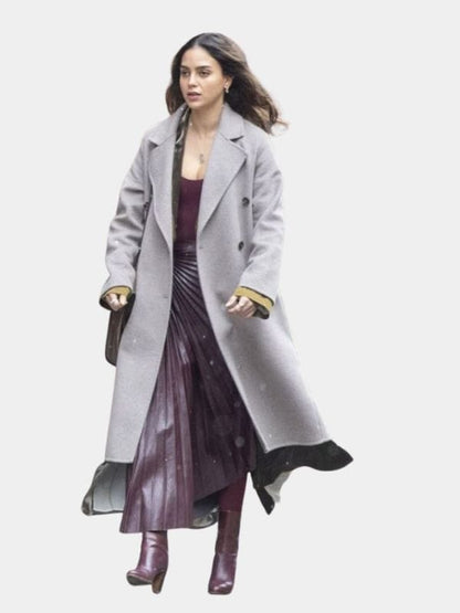 The Copenhagen Test Melissa Barrera Trench Coat Grey