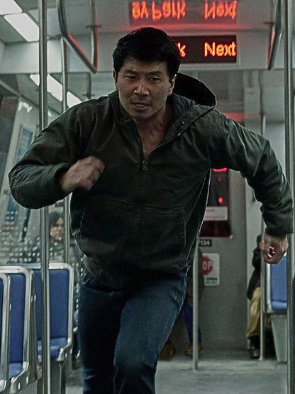 The Copenhagen Test Simu Liu Hooded Jacket Green