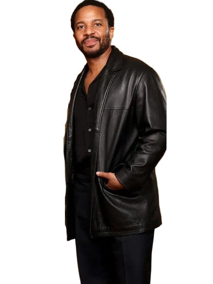 The Dutchman 2025 André Holland Leather Jacket Black