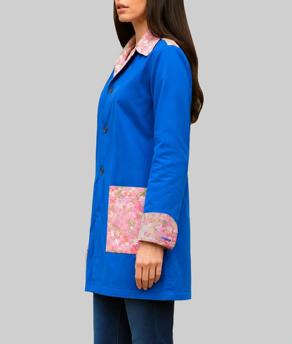 The End of Oak Street Anne Hathaway Blue Coat