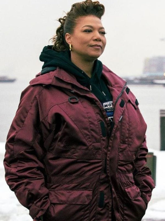 Queen Latifah The Equalizer Robyn McCall Burgundy Jacket