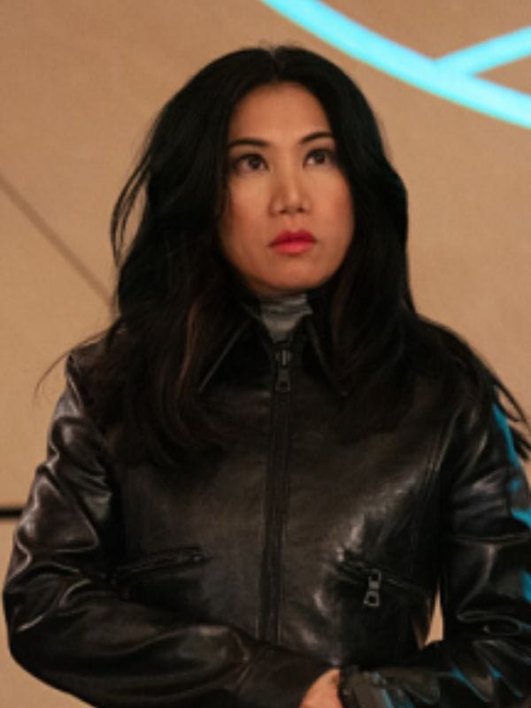 The Equalizer S01 Melody Bayani Cropped Leather Jacket The Equalizer S01 Melody Bayani Cropped Leather Jacket