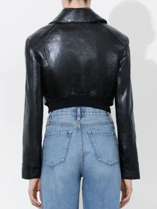 The Equalizer S01 Melody Bayani Cropped Leather Jacket The Equalizer S01 Melody Bayani Cropped Leather Jacket