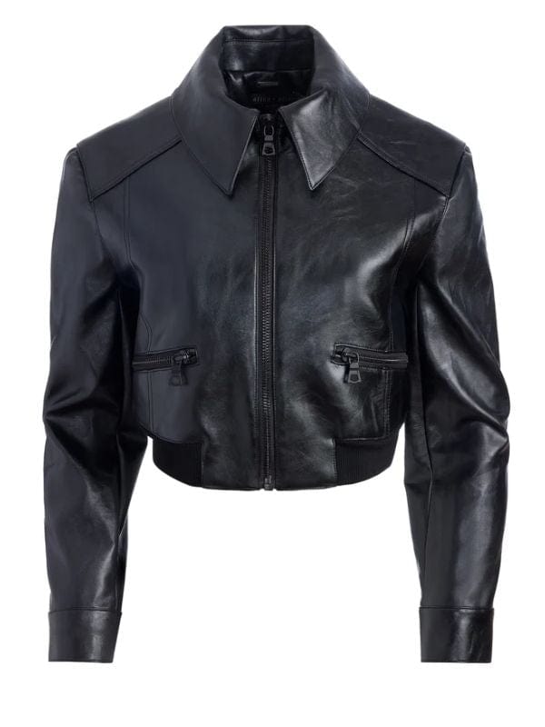 The Equalizer S01 Melody Bayani Cropped Leather Jacket The Equalizer S01 Melody Bayani Cropped Leather Jacket