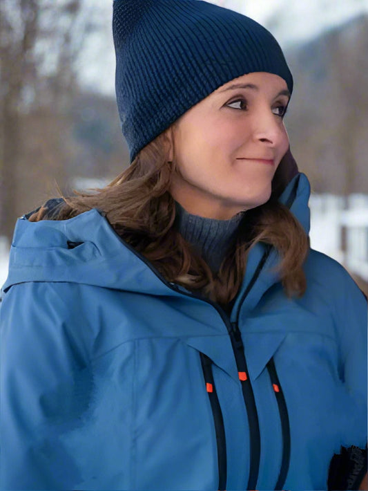 The Four Seasons S01 Tina Fey Blue Hooded Jacket The Four Seasons S01 Tina Fey Blue Hooded Jacket