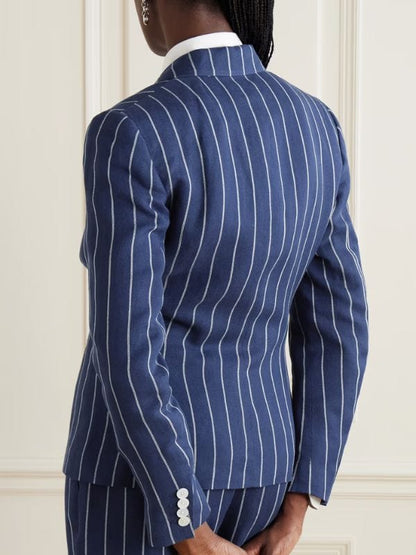 The Girlfriend S01 Laura Sanderson Pinstriped Blazer