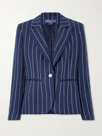 The Girlfriend S01 Laura Sanderson Pinstriped Blazer