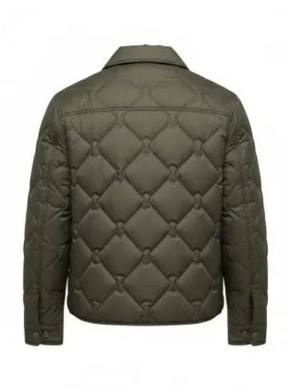 The Housemaid 2025 Michele Morrone Quilted Jacket Green