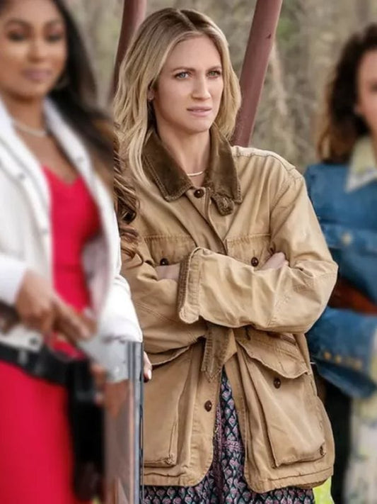 The Hunting Wives S01 Brittany Snow Brown Jacket